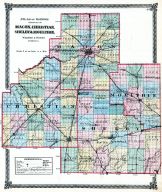 Macon, Christian, Shelby and Moultrie Counties Map